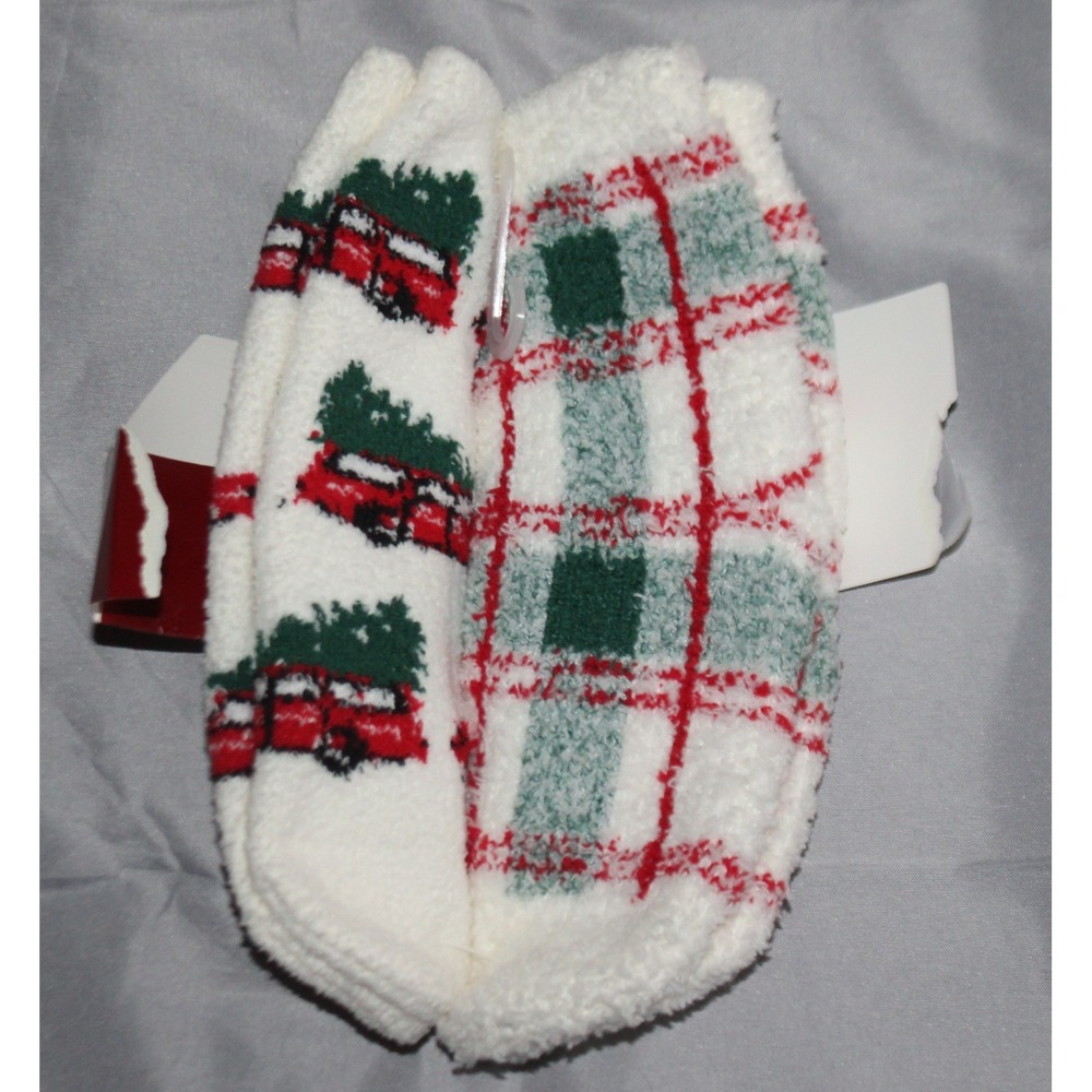Wondershop Toddler Girls Boys Size 6-9 Super Soft & Fuzzy Crew Socks 2 Count